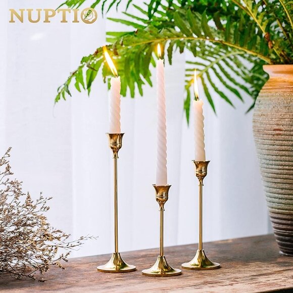 Other - NEW  Set of 3 Candlestick Holders Taper Candle Holders, Candle Stick Hol…